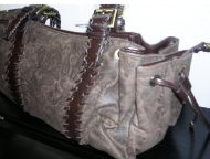(image for) Pocketbook Handbag Jaclyn Smith Brown Moleskin Hobo